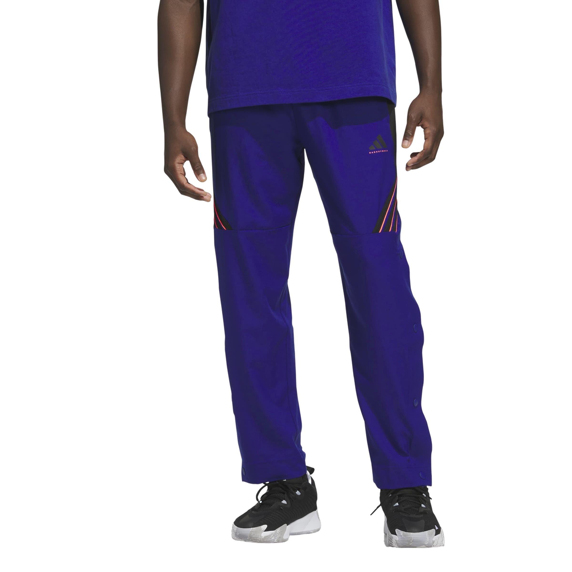 adidas Men's Crazy Lite Basketball Pants - Blue/Orange - BLUE/ORANGE